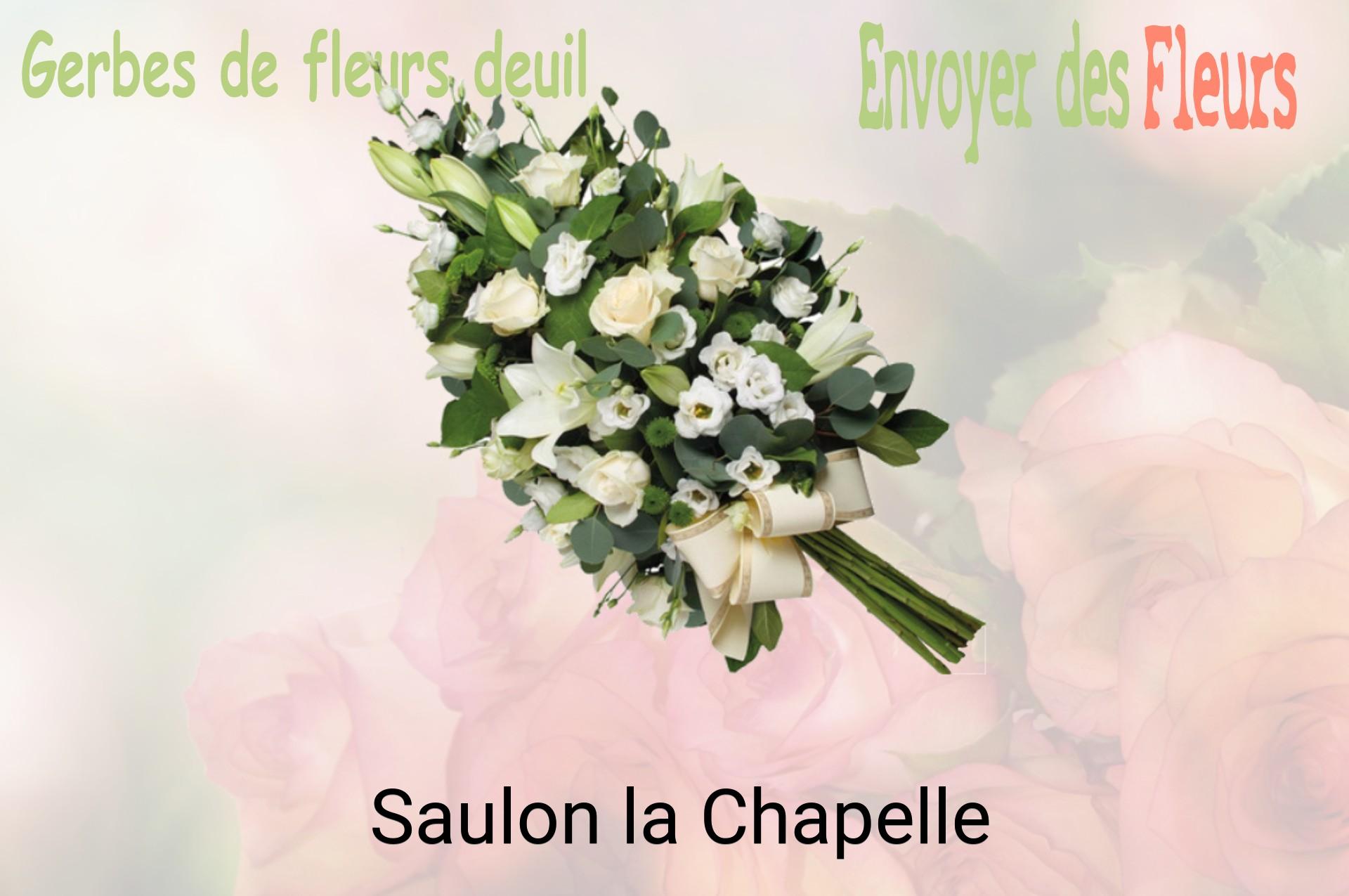 Gerbe de fleurs de deuil livrée à Saulon-la-Chapelle